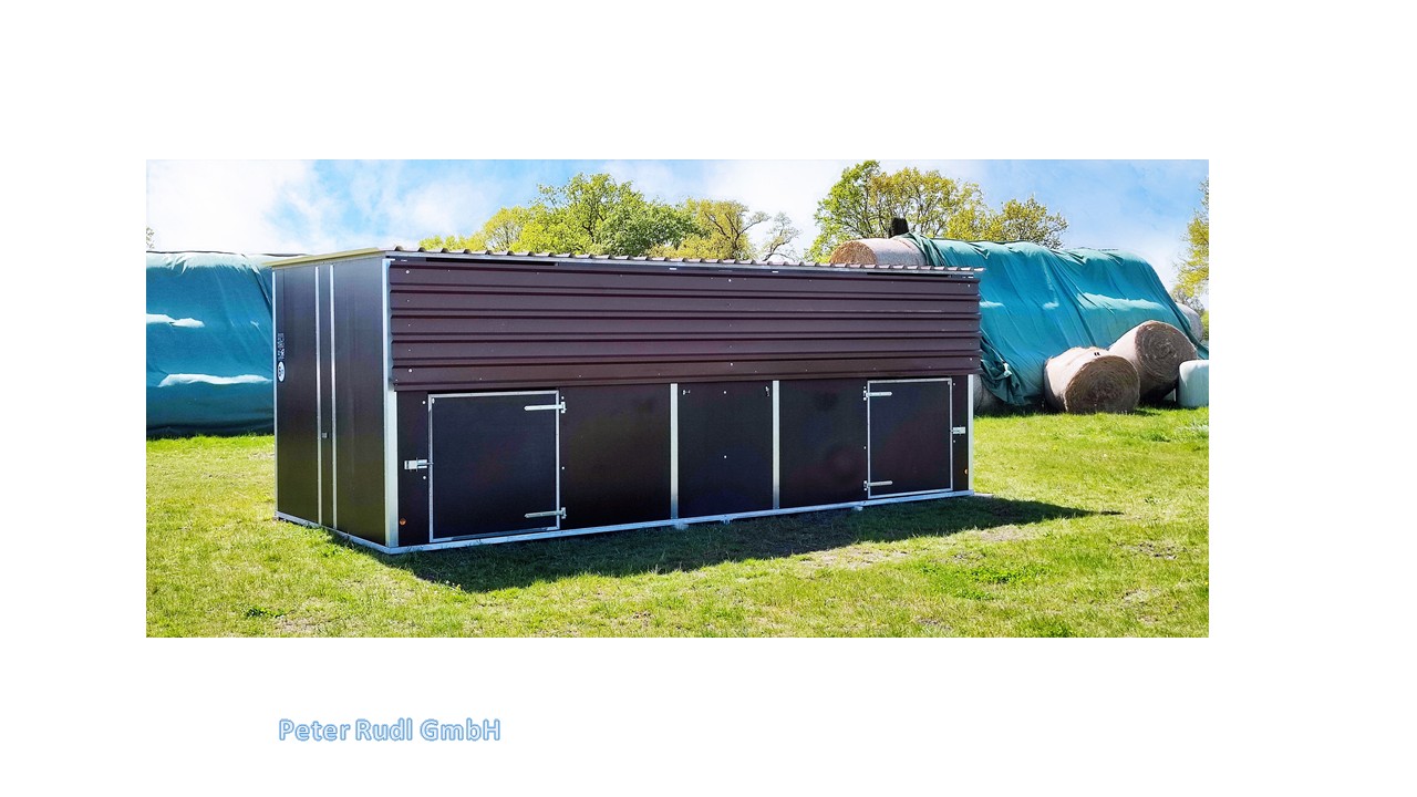 Mobile Doppelpferdebox