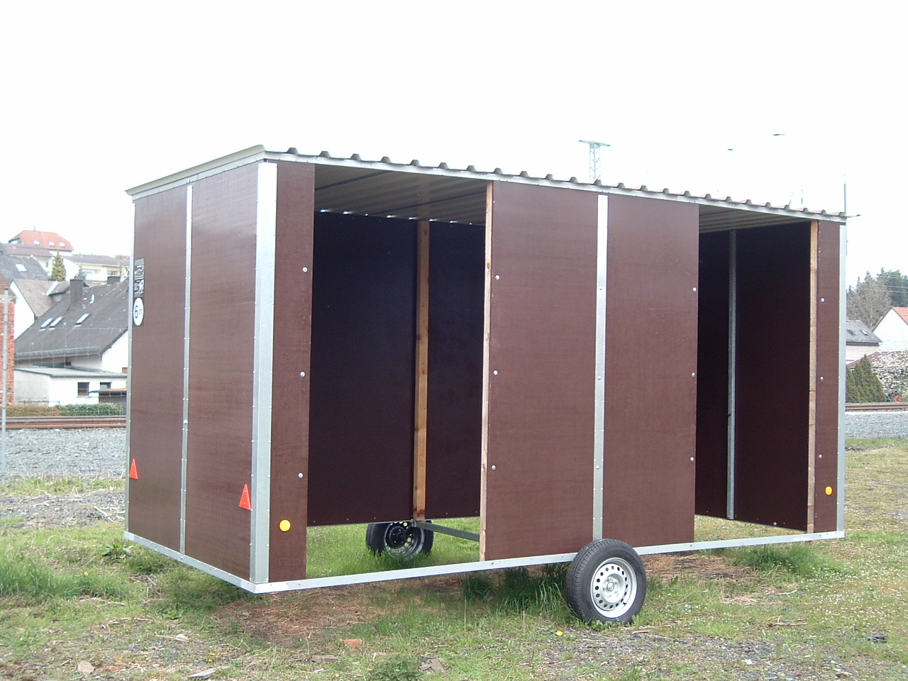 Fahrbare Weidehütte
